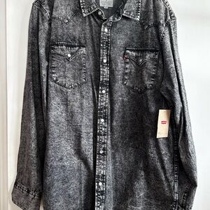 Men’s Levi's Black Denim Shirt